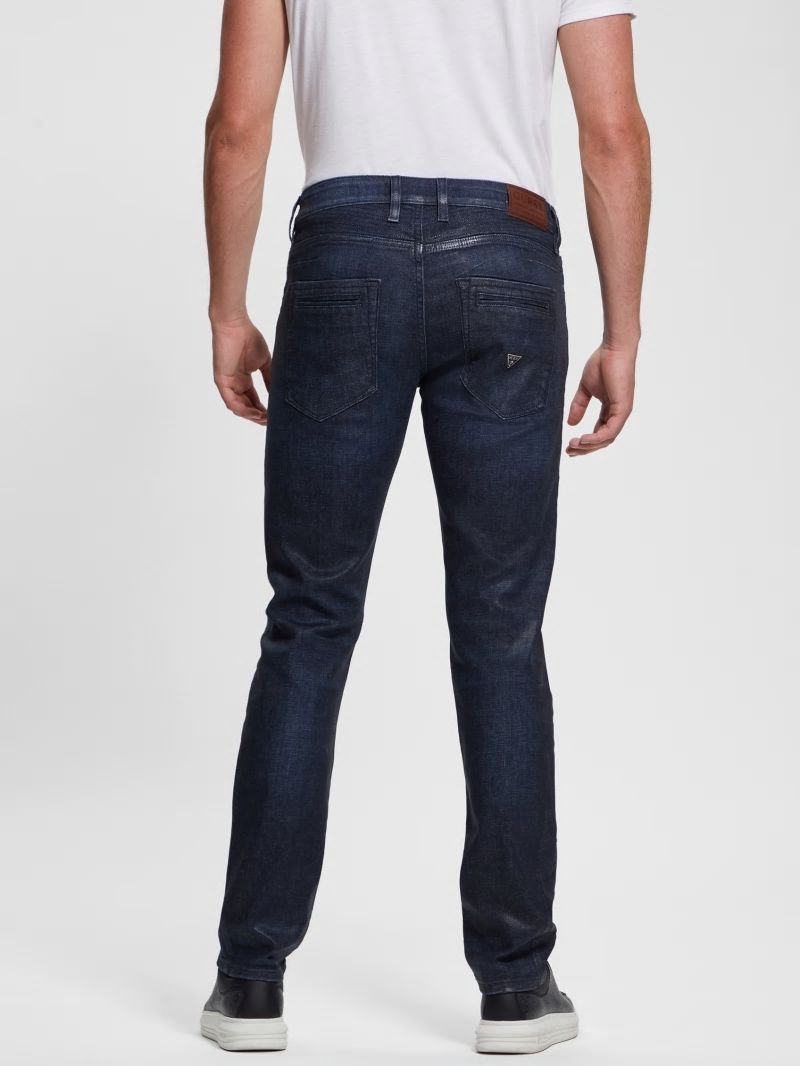 Guess Tapered Zip Pocket Jeans - Regency Blue