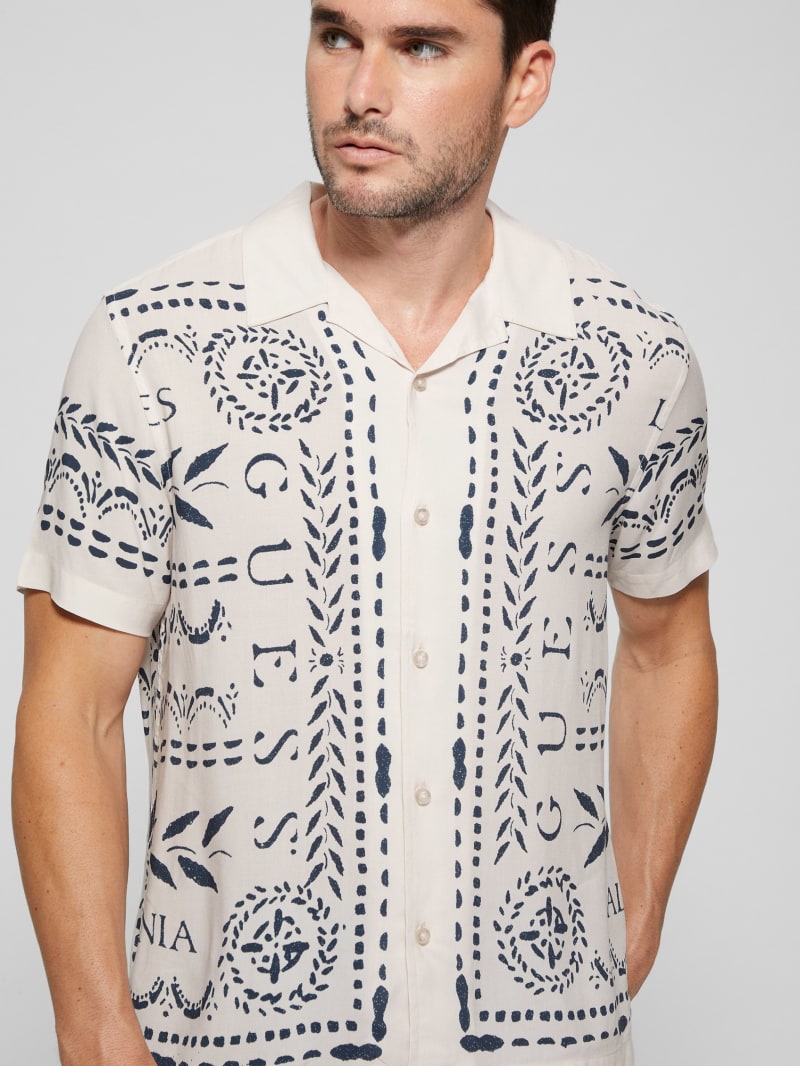 Guess Eco Rayon GUESS Tribe Shirt - Guess Tribe