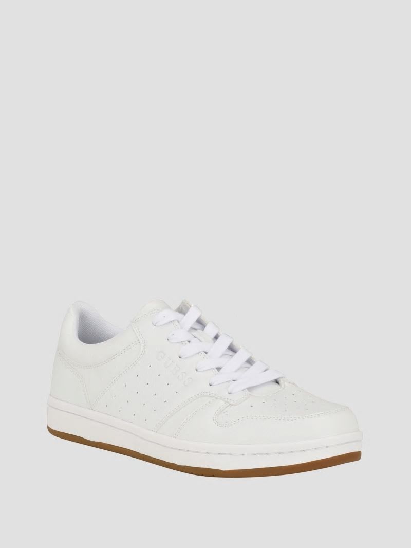 Guess Lensa Signature Low-Top Sneakers - White