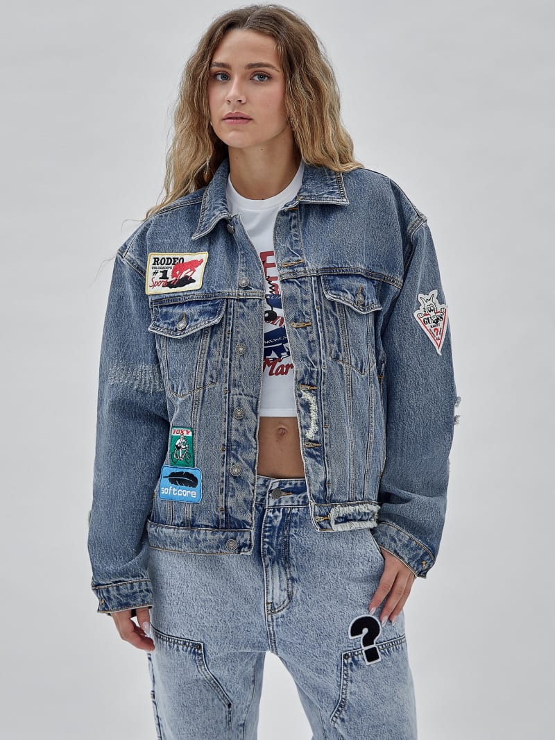 Guess GUESS Originals x Market Trucker Jacket - Go Market Medium Wash