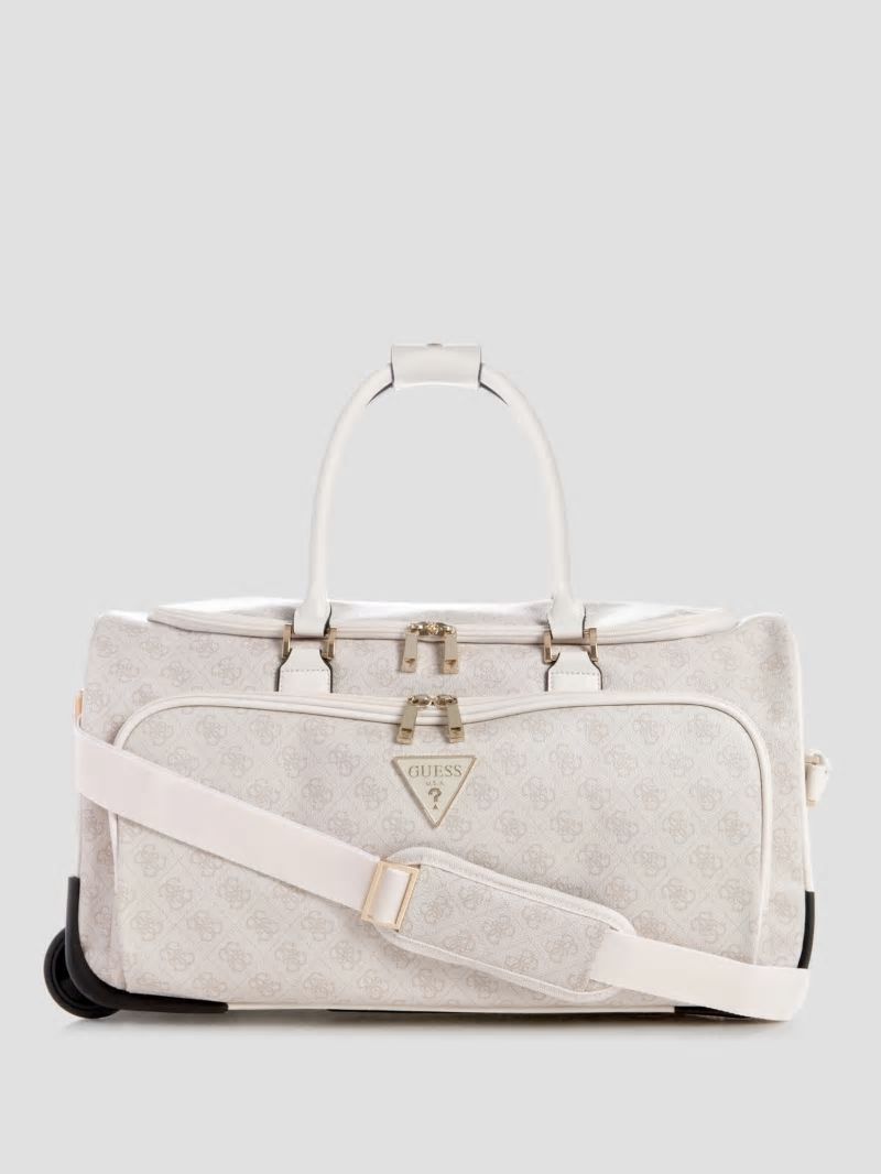 Guess Jesco Wheeled Duffel Bag - Dove