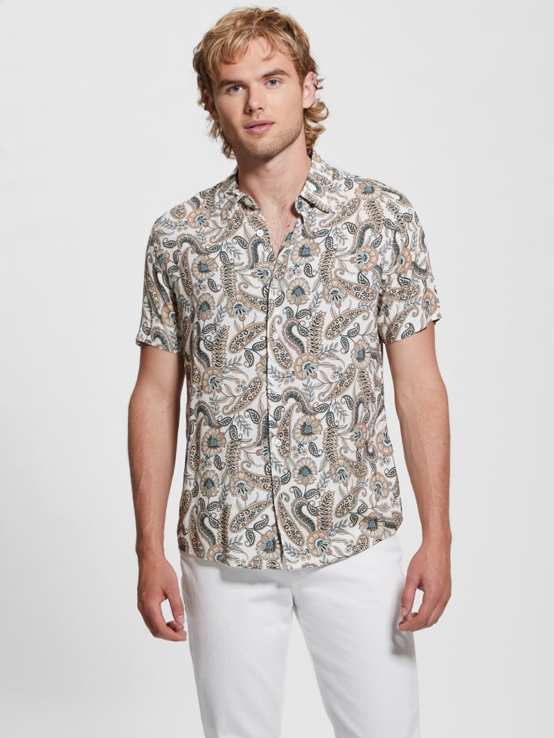 Guess Eco Paisley Shirt - Paisley Floral