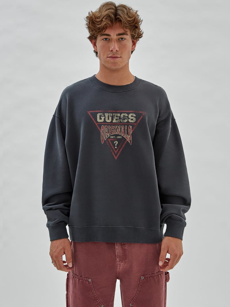 Guess GUESS Originals Vintage Dev Sweatshirt - Jet Black Multi