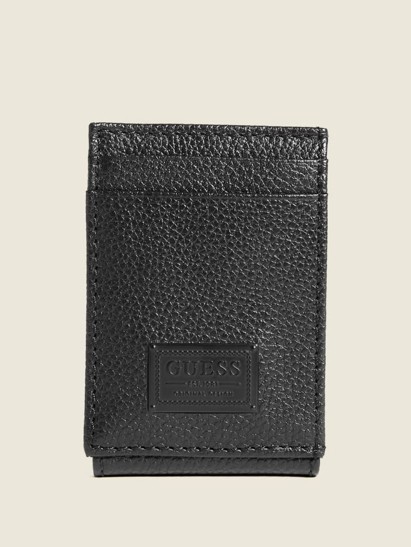 Guess Bishop Magnetic Fold Wallet - Black