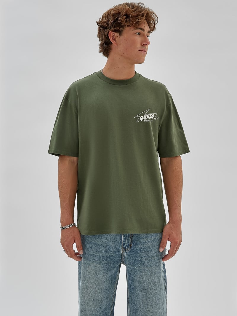 Guess GUESS Originals Eco Radio Tee - Pond Cypress