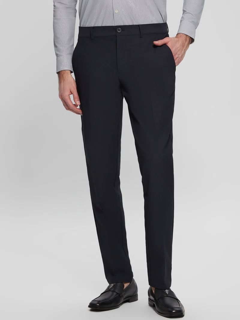 Guess Myron Tech-Stretch Dressy Pants - Bleu éLéGant