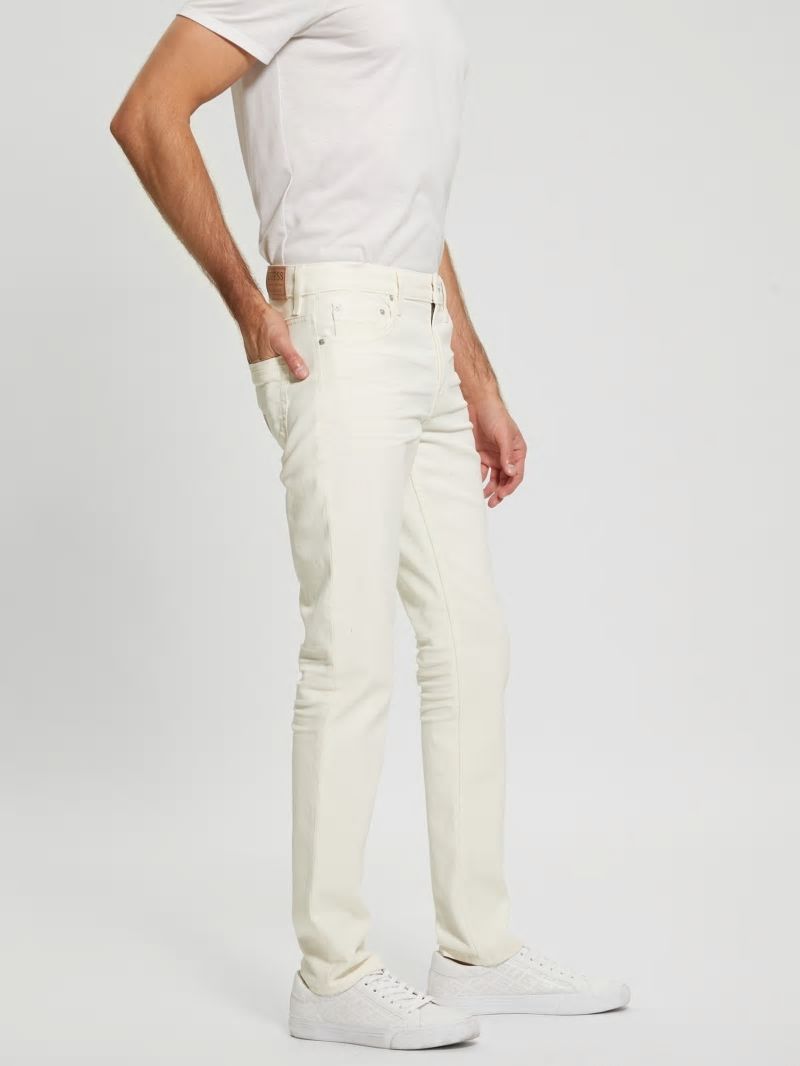 Guess Coated Tapered Jeans - London Fog Coated