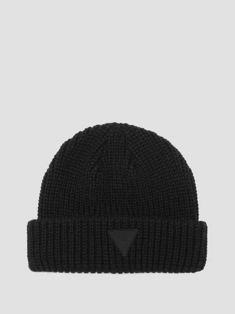 Guess Zane Ribbed Beanie - Black