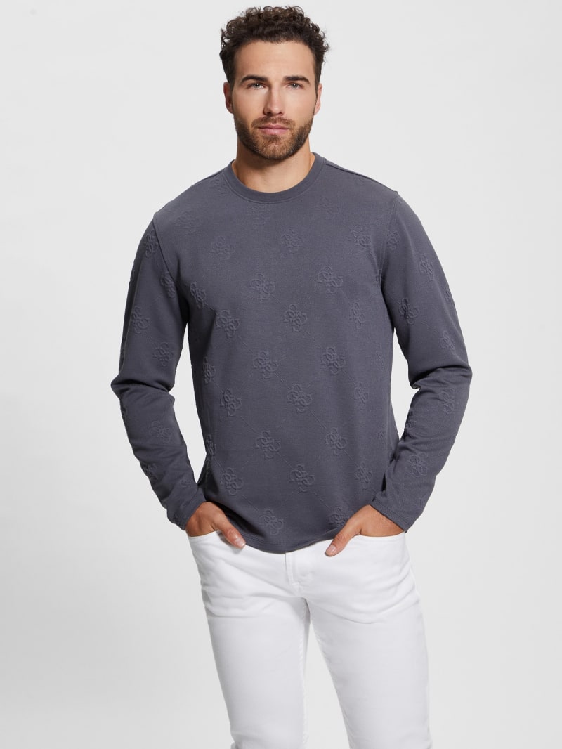 Guess Quattro Logo Sweater - Magnetic Multi