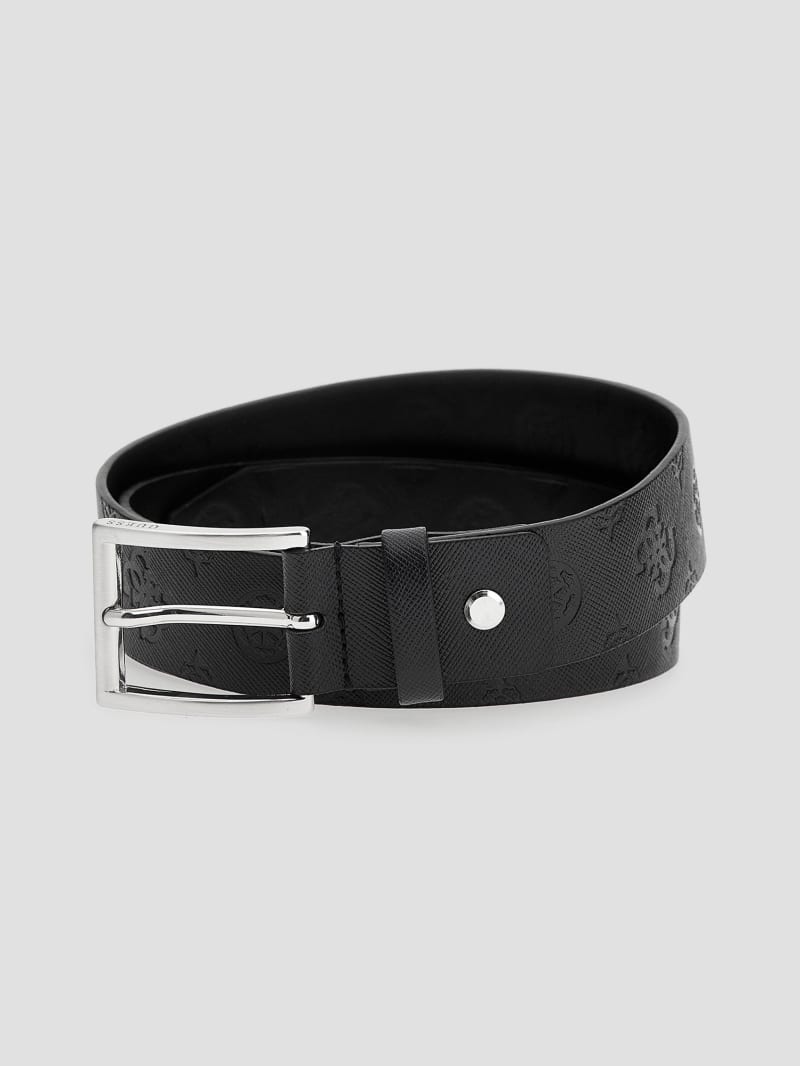 Guess Debossed Peony Belt - Black