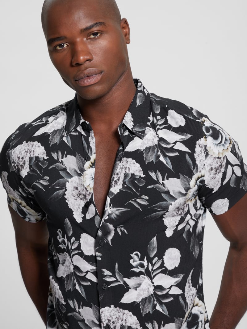 Guess Eco Rayon Floral Shirt - Muted Floral