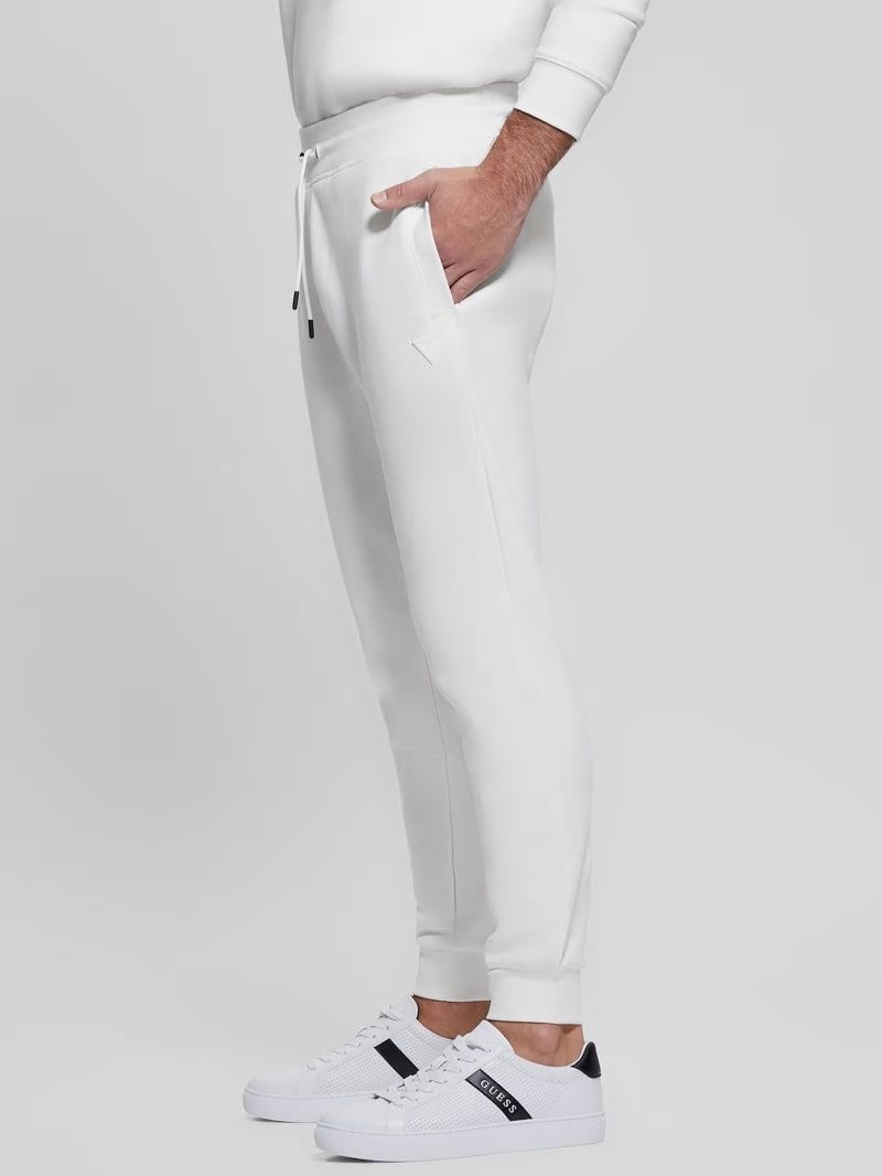 Guess Eco Aldwin Logo Pants - Blanc/Scuffy