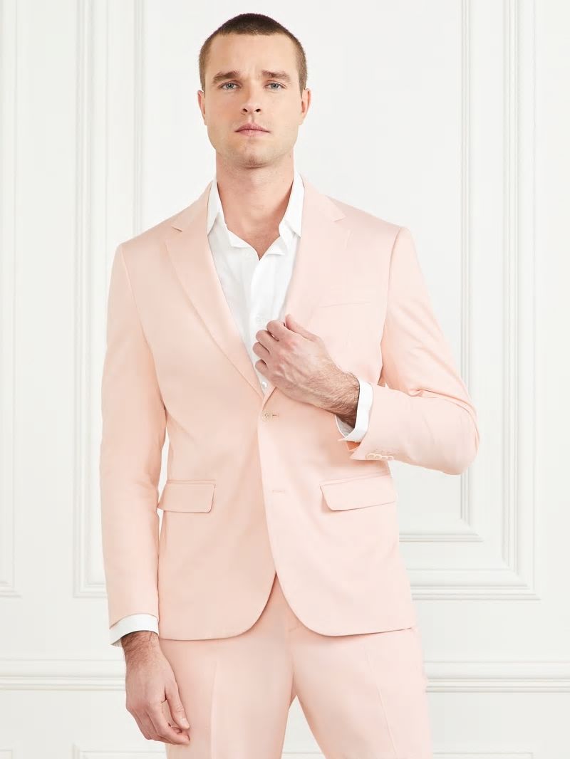 Guess George Notched Blazer - Pink Good Vibes