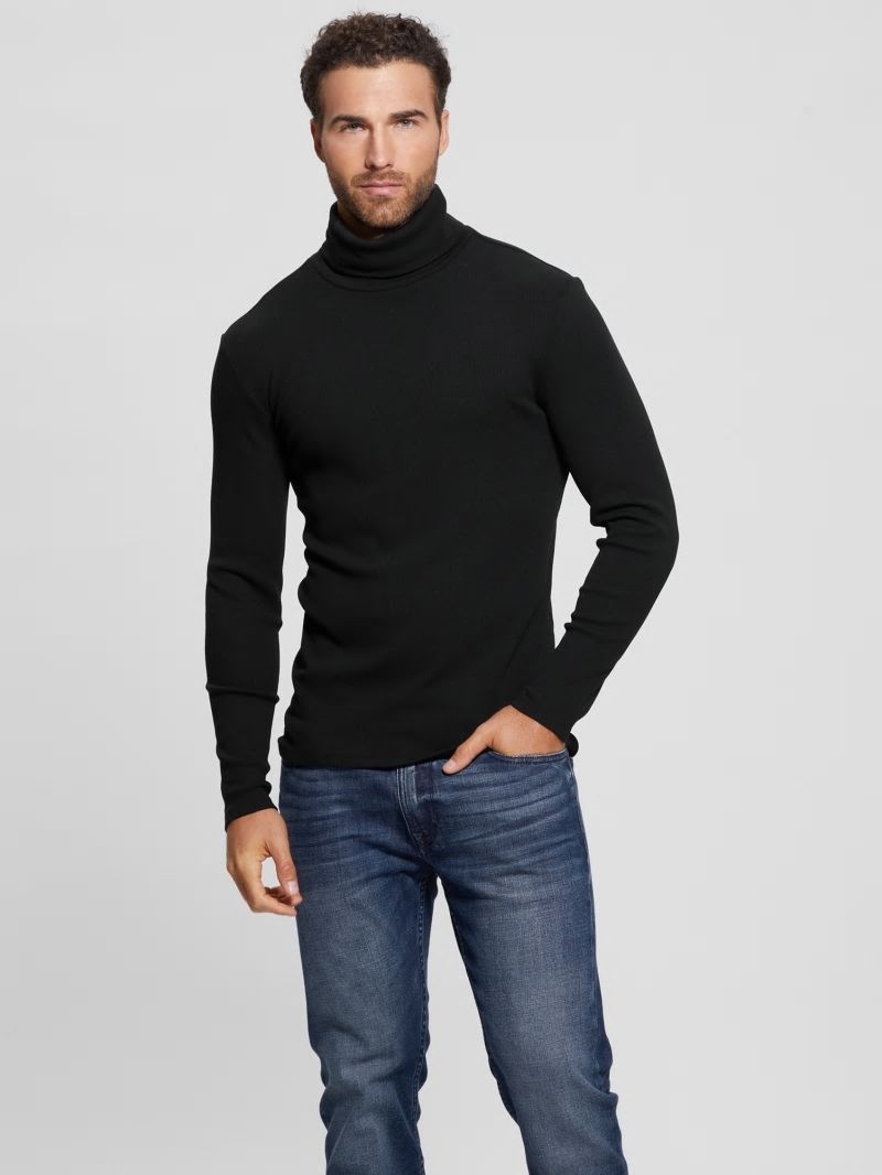 Guess Mateo Turtleneck Tee - Black