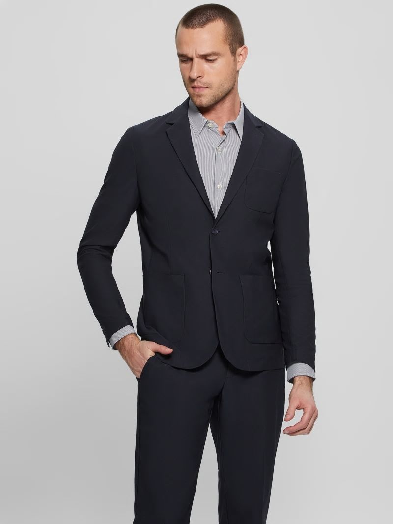 Guess Myron Tech-Stretch Blazer - Bleu éLéGant