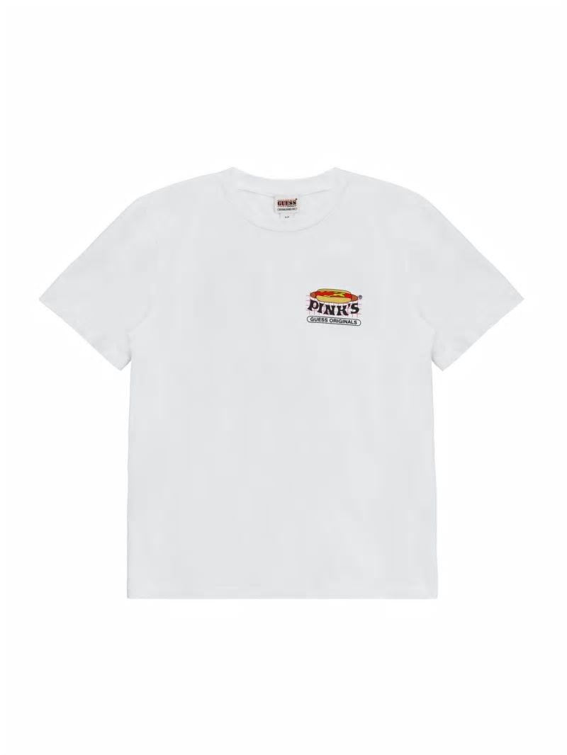 Guess GUESS Originals x Pink's Hot Dogs Tee - Pure White