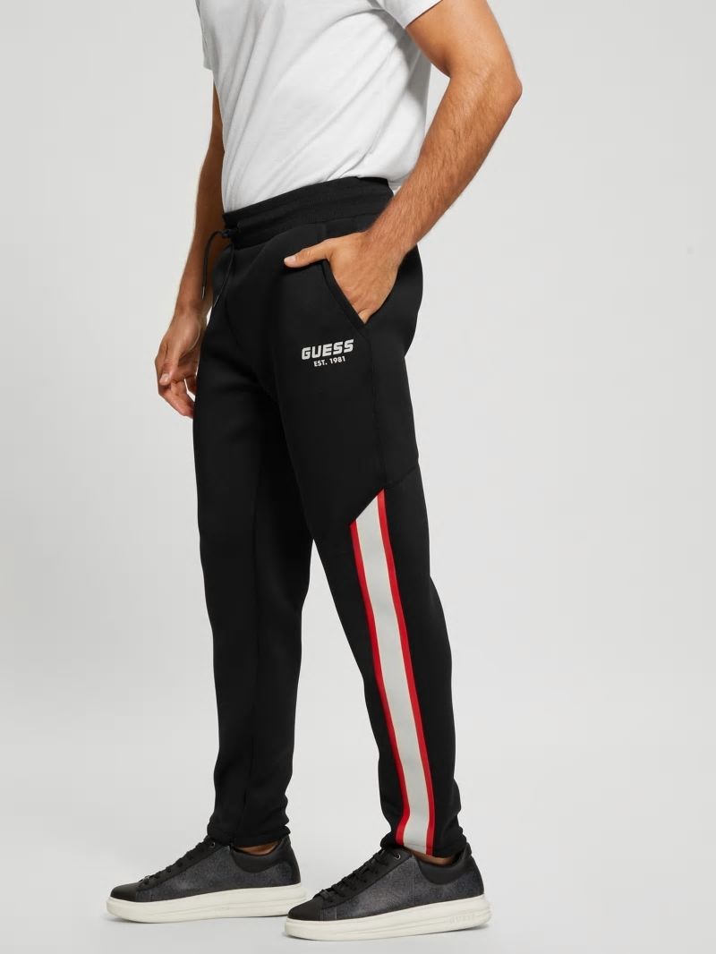 Guess Ward Striped Pants - Black