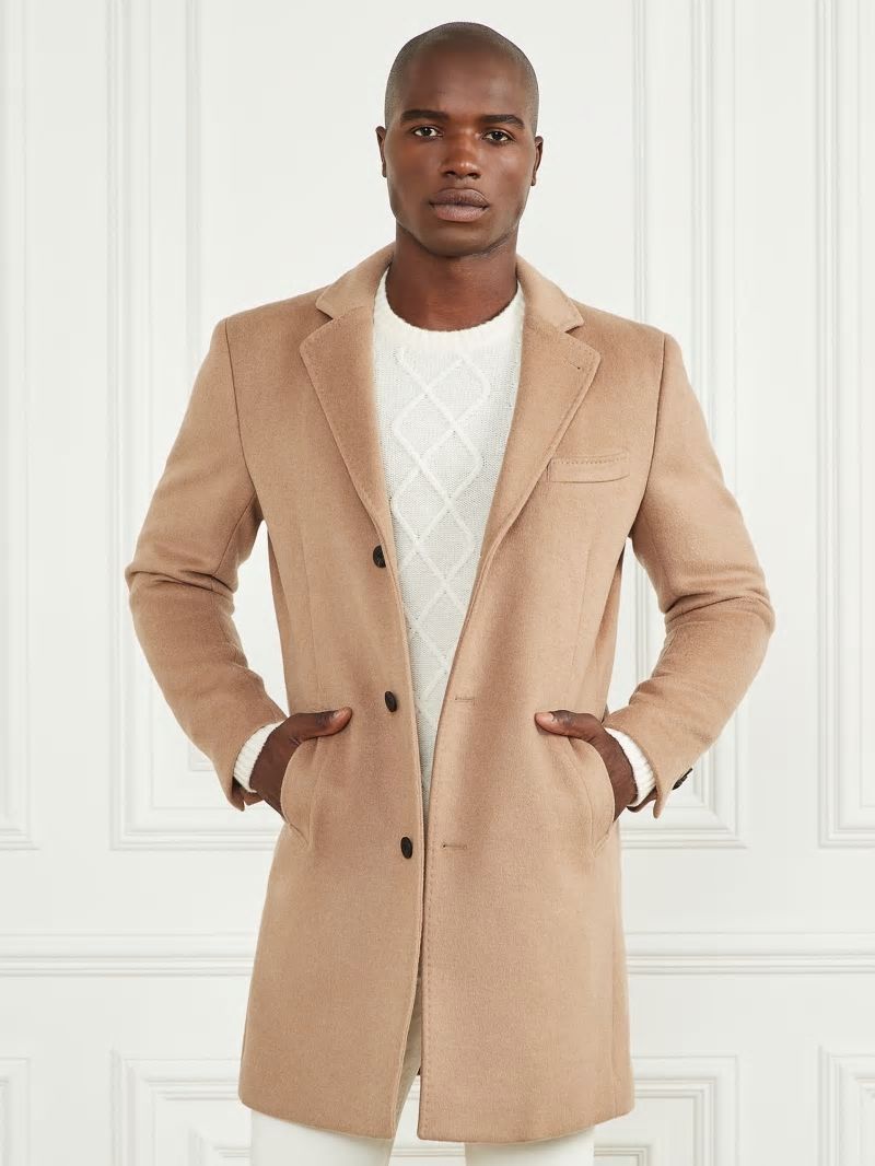 Guess Single Breasted Wool-Blend Coat - Irishell