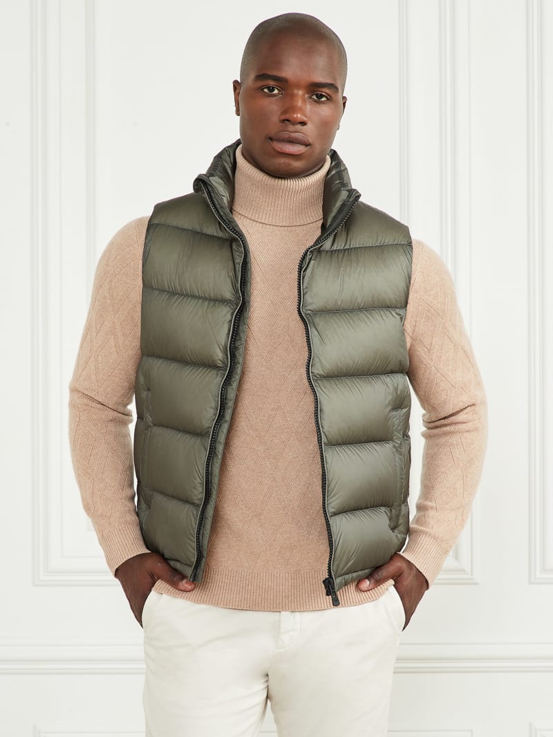 Guess Down Puffer Vest - Hunter Green