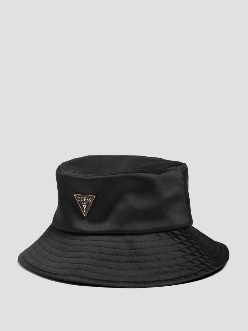 Guess Satin Bucket Hat - Black Floral Print