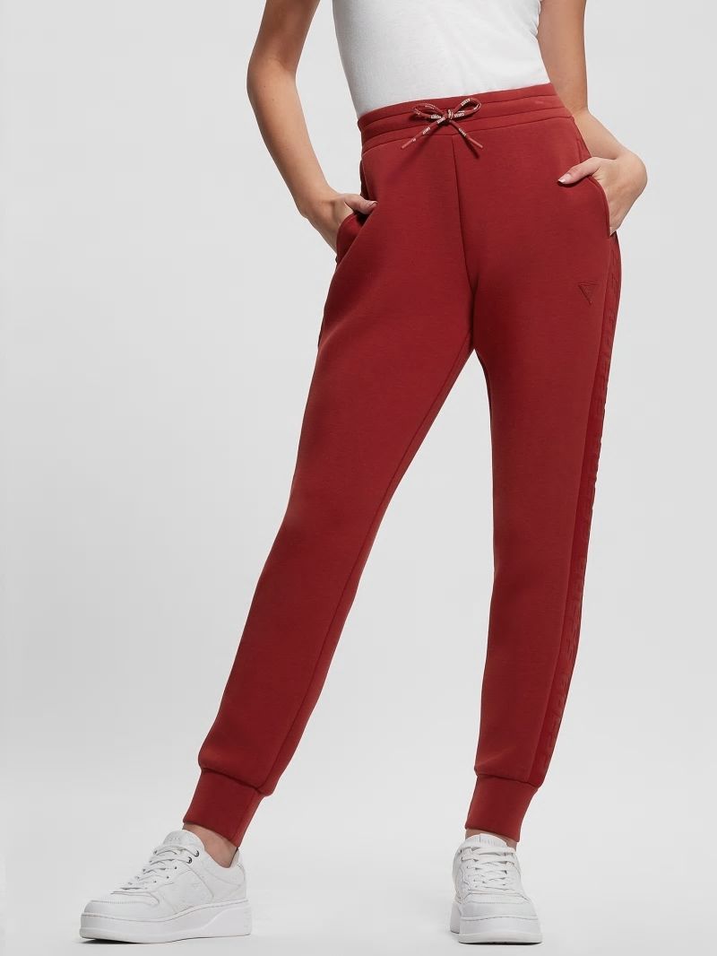 Guess Eco Allie Scuba Active Pants - Red Noir