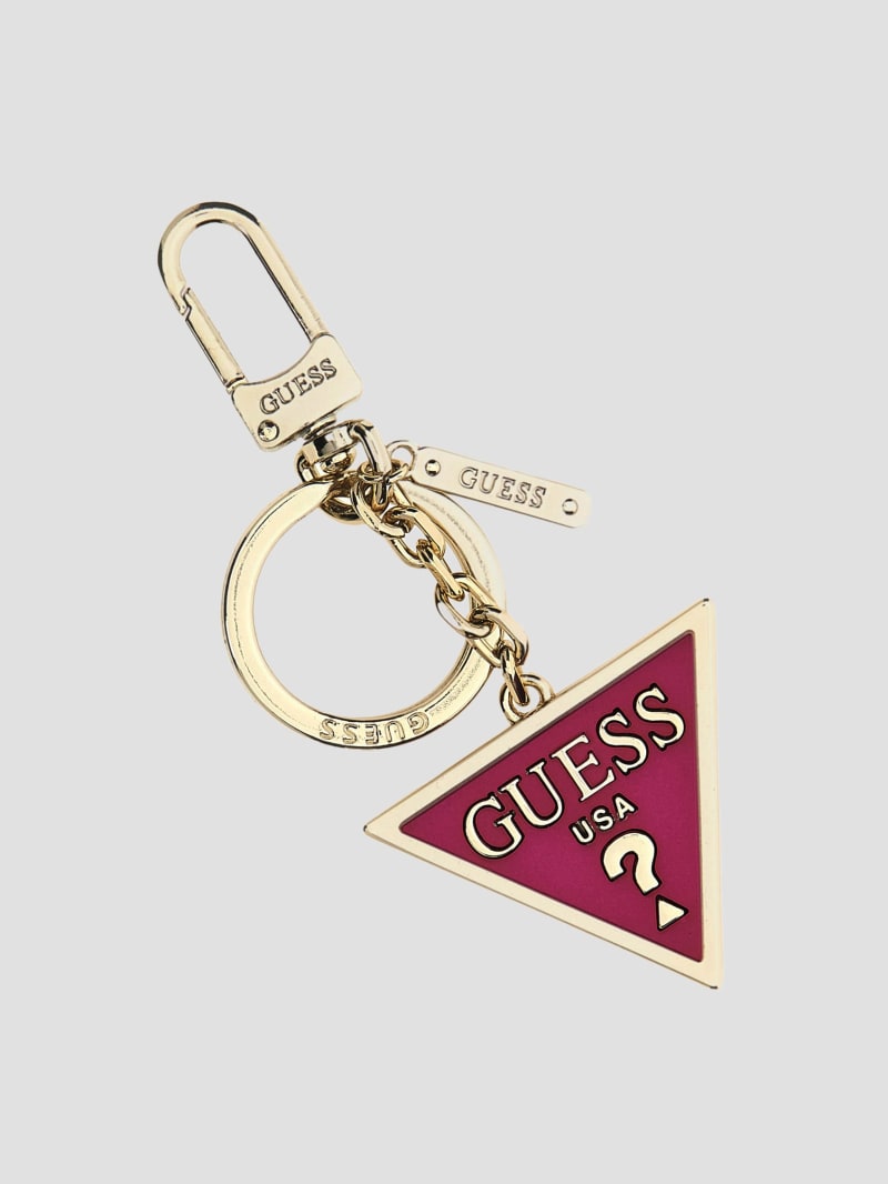 Guess Triangle Keychain - Fuchsia