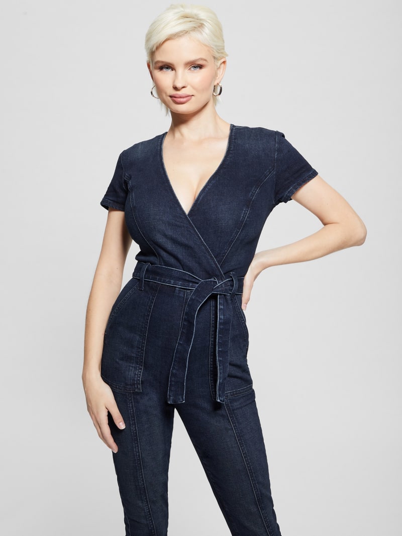 Guess Leslie Denim Jumpsuit - Blue Lagoon Indigo Wash