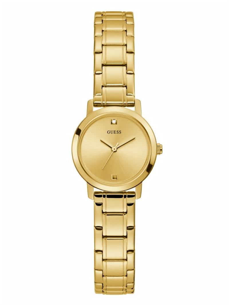 Guess Gold-Tone Diamond Analog Watch - Gold