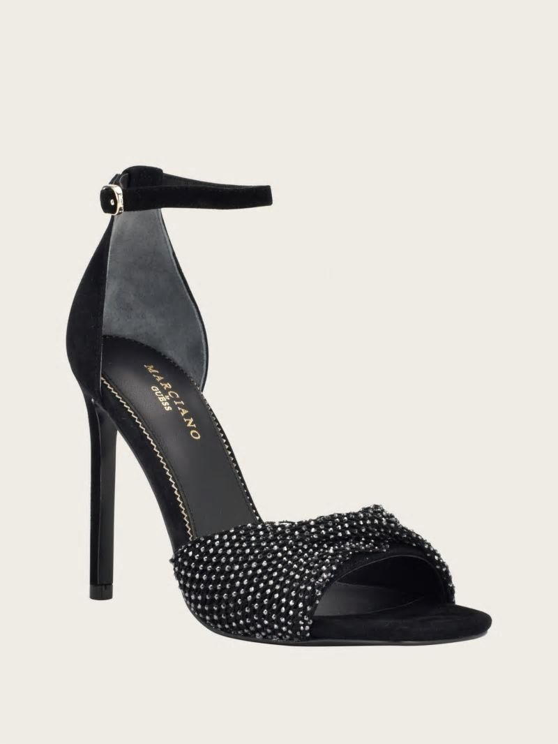 Guess Balie Rhinestone Sandal - Black1