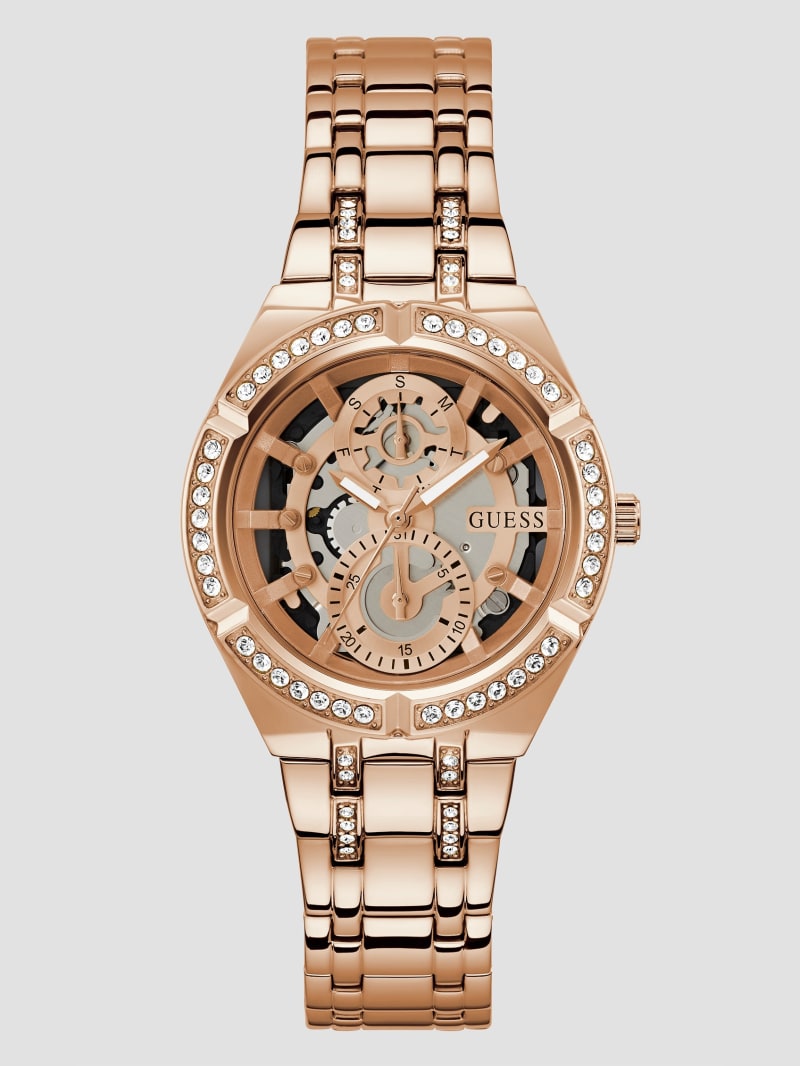 Guess Allara Multifunction Rose Gold-Tone Watch - Rose Gold