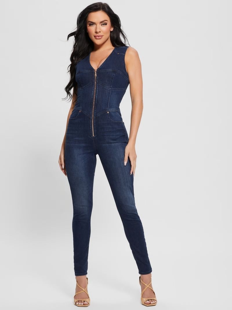 Guess Judd Denim Jumpsuit - Plume Dark