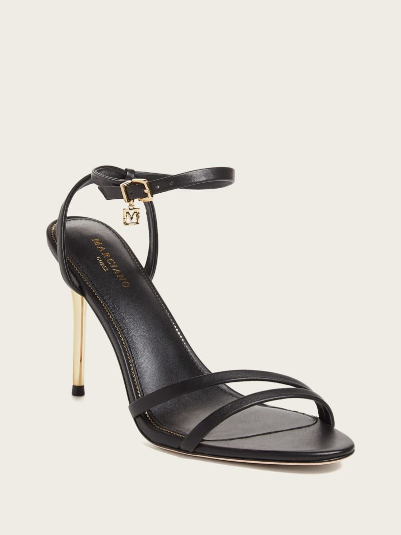 Guess Rich Leather Sandal - Black