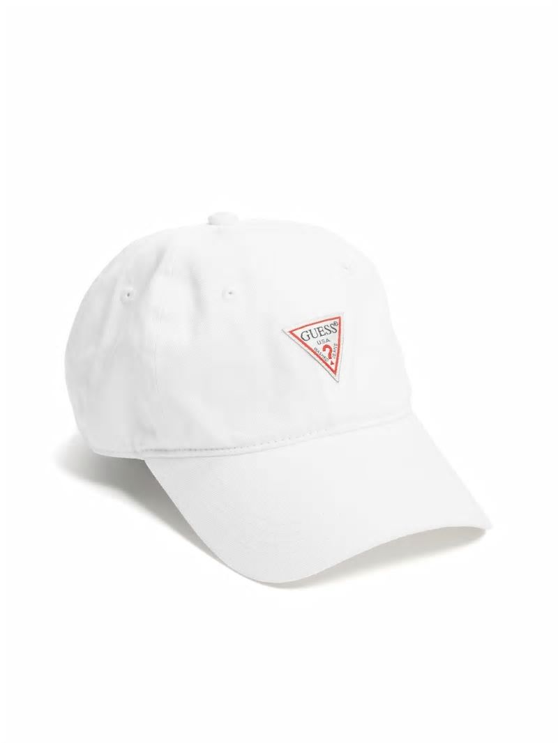 Guess Logo Baseball Hat - White