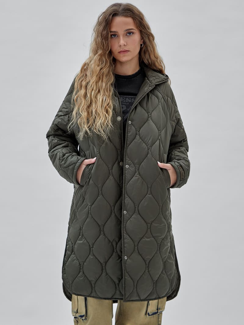 Guess GUESS Originals Quilted Coat - Jungle Night