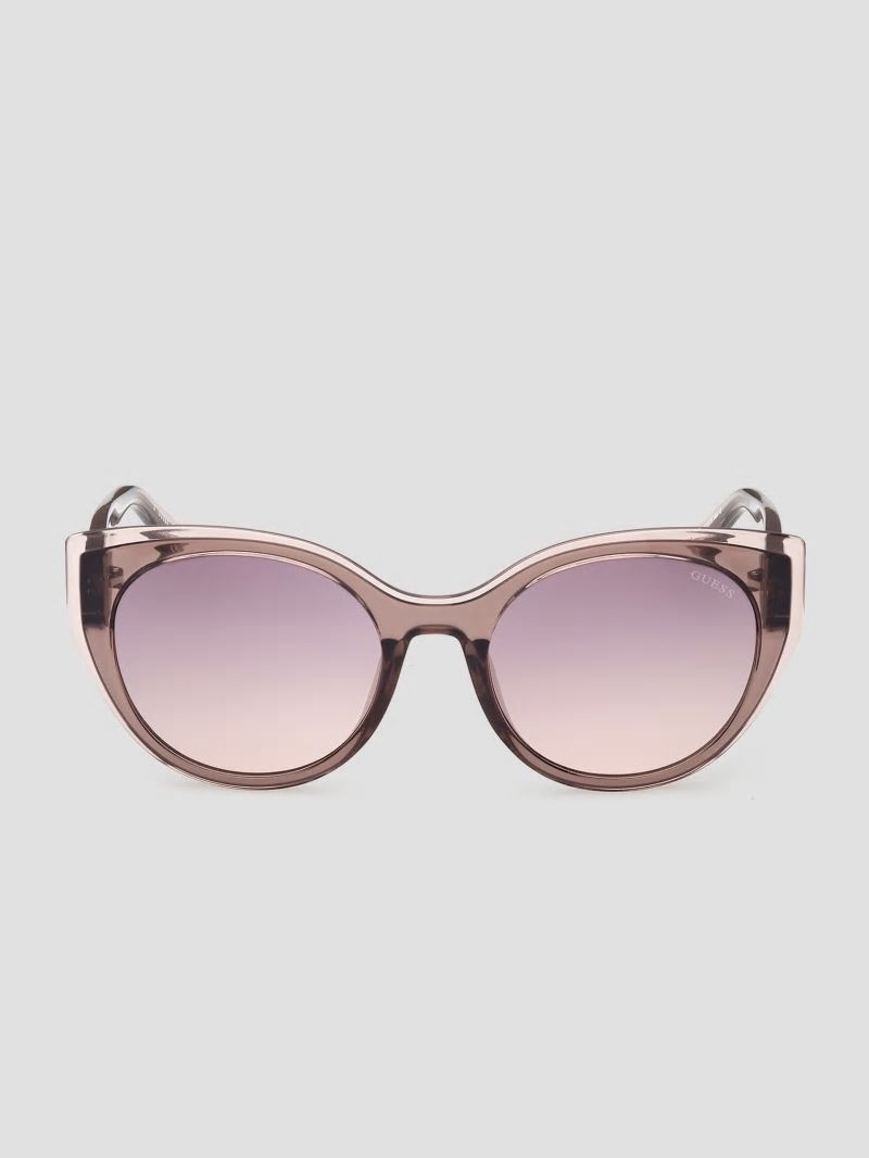 Guess Round Lucite Sunglasses - Pop