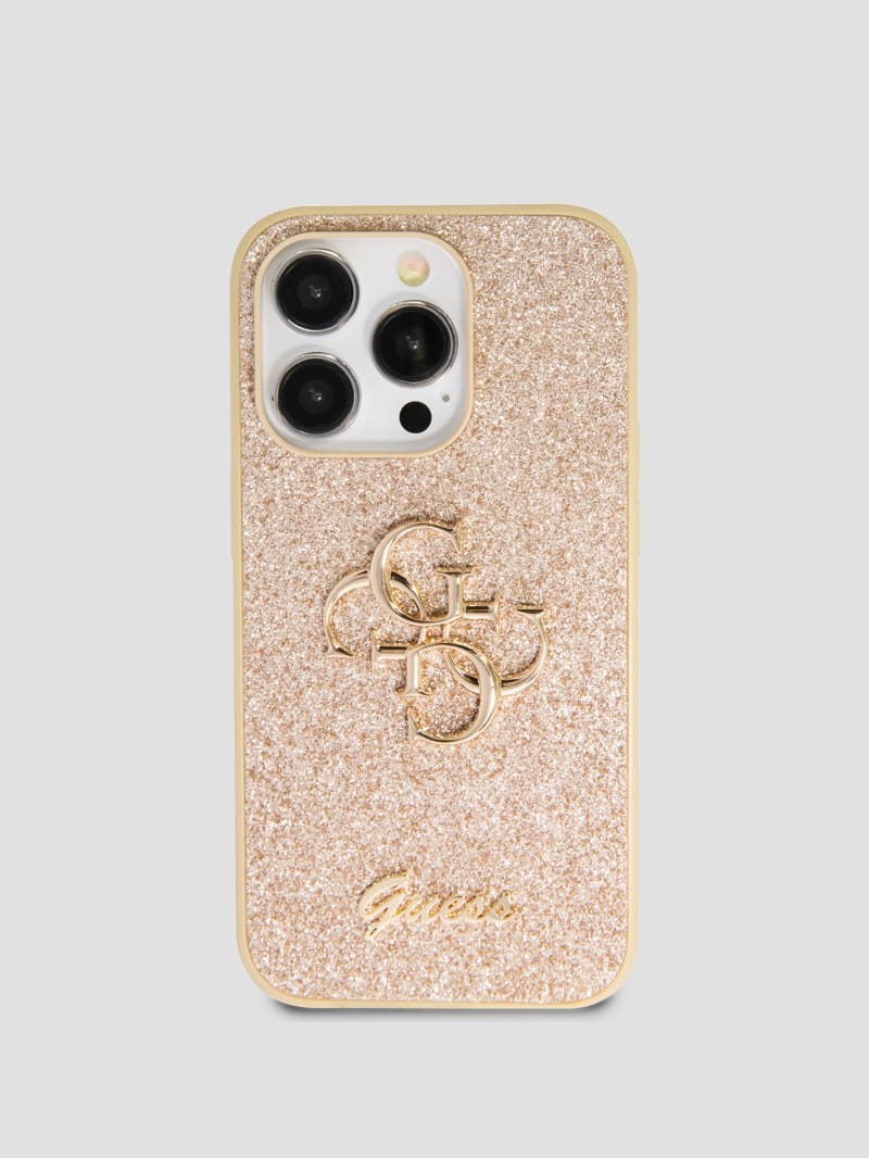 Guess Glitter iPhone 14 Pro Case - Gold