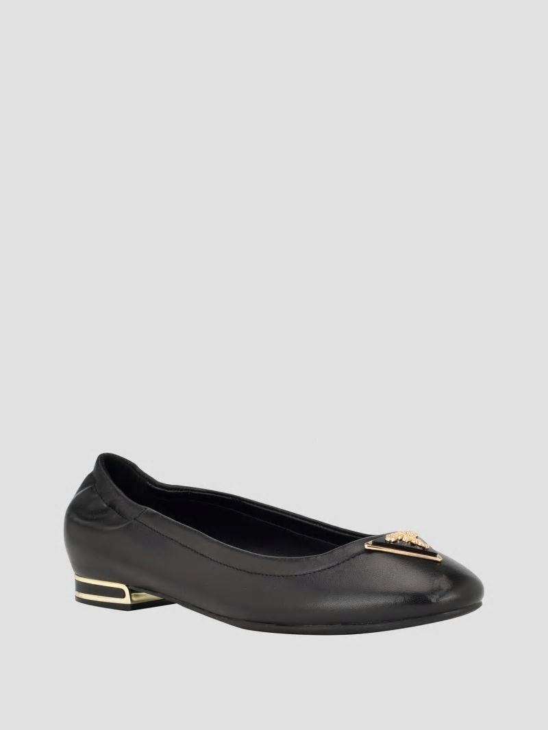 Guess Triangle Black Ballet Flats - Black 002