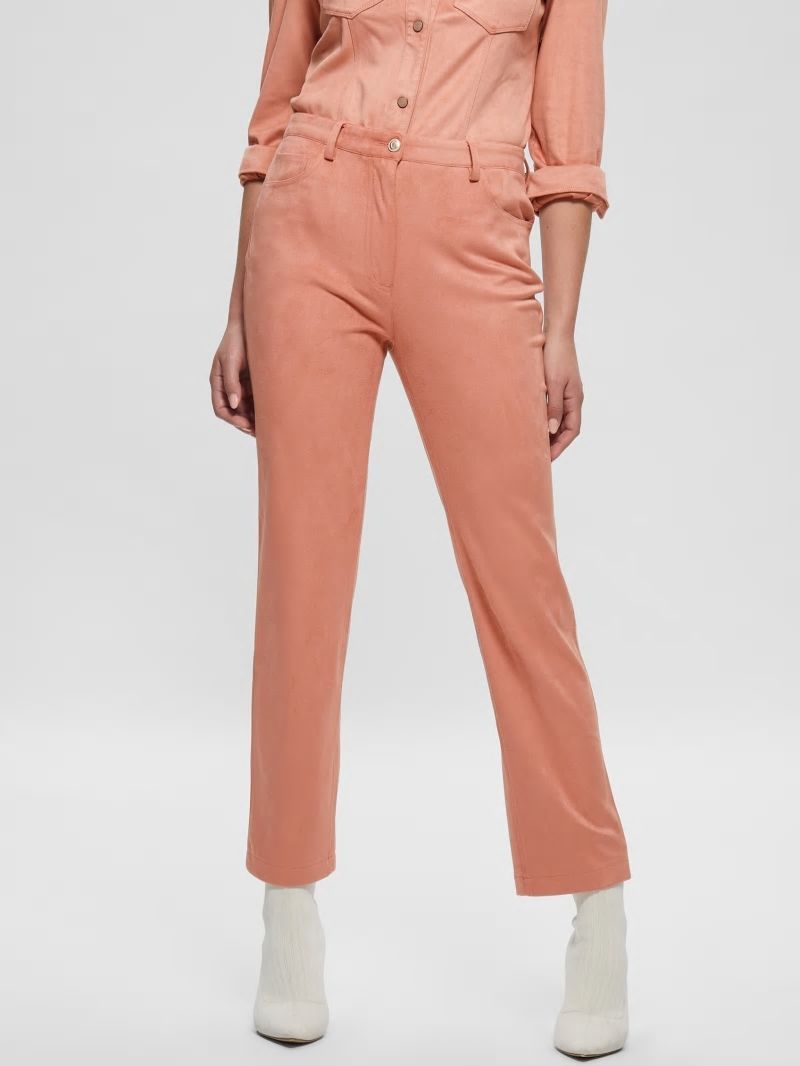 Guess Kelly Straight Pants - Satin Rose