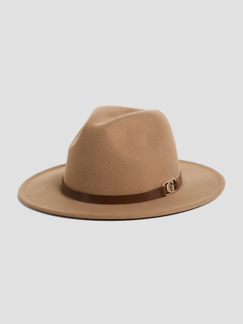 Guess Amera Fedora Hat - Beige Overflow