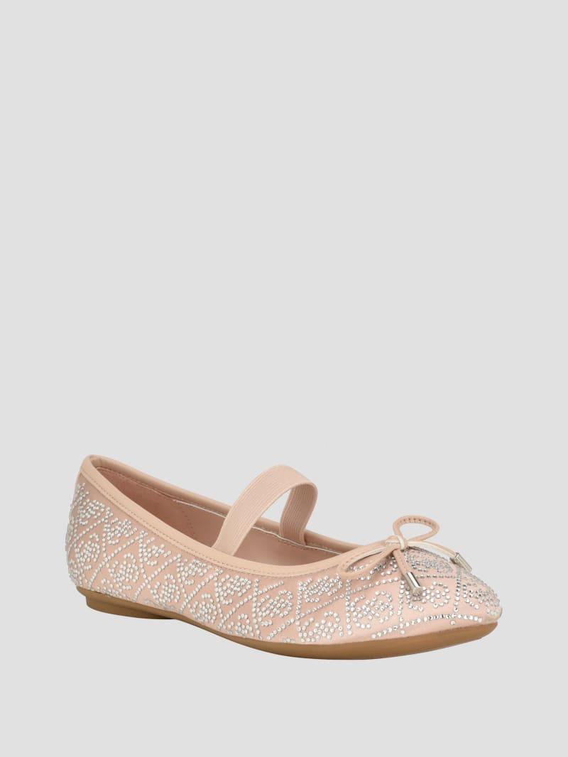 Guess Kairo Single-Strap Ballet Flats - Light Natural 110