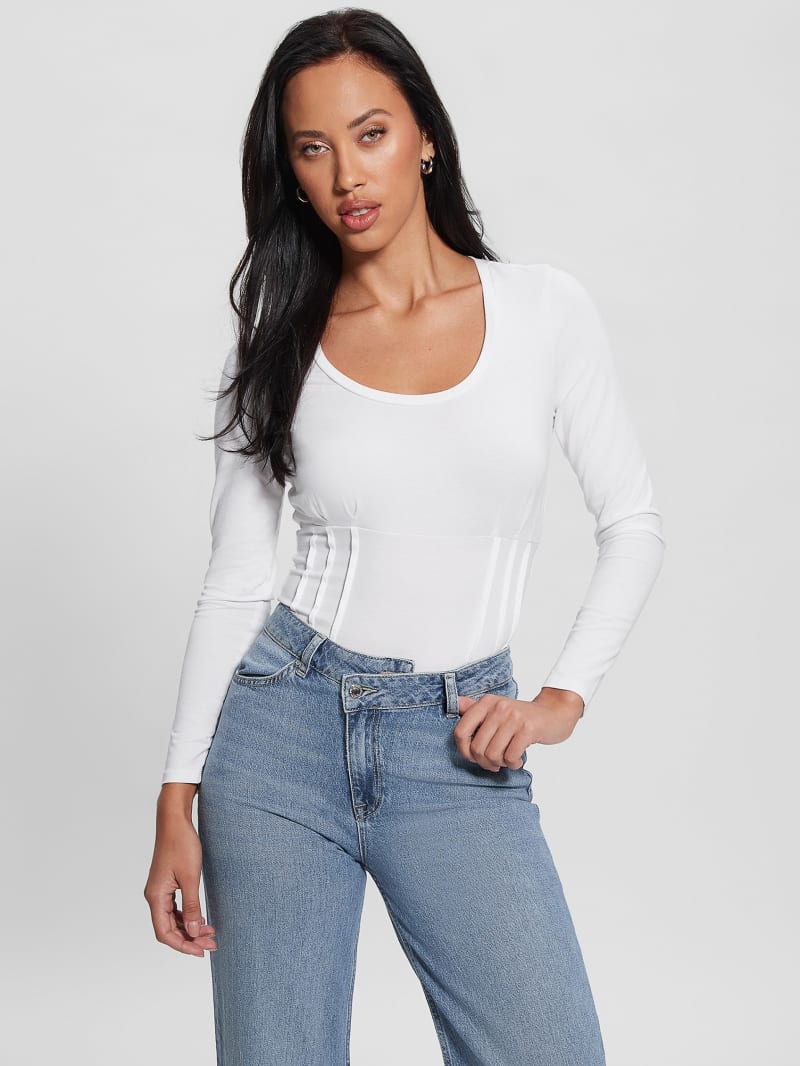 Guess Karmen Corset Tee - Pure White