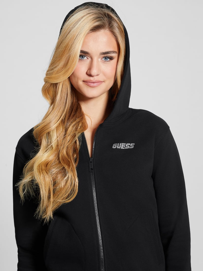 Guess Eleanora Zip Hoodie - Black